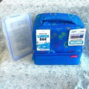 fit+fresh Gamer Insulated Lunch Bag with Bento Container